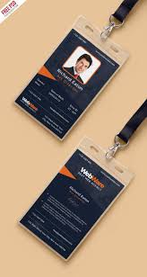 200+ free id card templates from idcreator. Vertical Company Identity Card Template Psd Id Card Template Employee Id Card Employees Card
