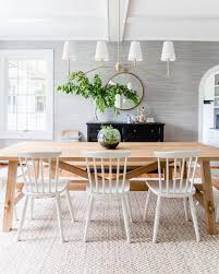 Berkshire Linear Pendant With White Linen Shades Rejuvenation Dining Room Small White Dining Chairs Dining Room Inspiration