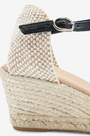 Scalloped espadrille wedges top