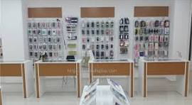 Wooden Mobile Counter Design Display Showcase - Custom ...