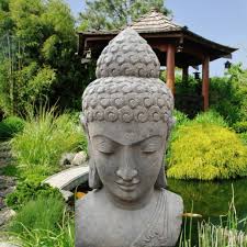 Deko Buddha Kopf Aus Lavastein Shama Gartentraum De Buddha Kopf Buddha Buddha Statuen