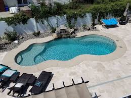 Viking Pools Fiji Large Modern Freeform Inground Fiberglass Swimming Pool Pool Shapes Fiberglass Swimming Pools Fiberglass Pools