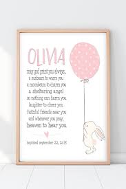 Since this gift can be used as a baby as a teether and as a child rosary, this is a really practical unique baptism gift. Christening Gifts From Godparents Bunny Blessing Print Baptism Gifts For Girls Christening Gifts From Godparents Christening Gifts For Girls