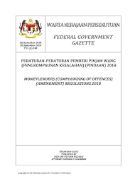 Kelompok usaha kecil lebih mengandalkan pinjaman dari perorangan atau rentenir. Fillable Online Warta Kerajaan Persekutuan Federal Government Gazette Kpkt Fax Email Print Pdffiller