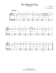 The music notes below are good for flute, recorder, piano, piccolo, oboe, clarinet, . The Alphabet Song For Easy Piano Sheet Music Pdf Download Sheetmusicdbs Com