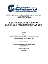 Kasut vincci, institut pendidikan guru kampus tengku ampuan afzan, bahasa melayu department, graduate student. Kertaskerja Olahraga 2013