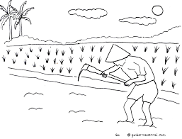 21 contoh gambar lukisan abstrak sederhana dan unik sumber. Gambar Sketsa Sawah