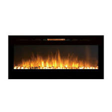 An electric fireplace is a popular types of ventless fireplaces available on the market. Fusion 50 Inch Built In Ventless Heater Recessed Wall Mounted Electric Fireplace Ebay