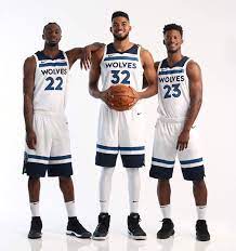 The Minnesota Timberwolves New Look Trio Karl Anthony Towns Andrew Wiggins Jimmy Butler Karl Anthony Towns Minnesota Timberwolves Basketball Highlights