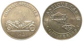 Token Sunoco Antique Car Coin Series 1 Simplex Speedster United States Numista