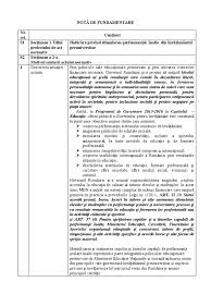 Nota De Fundamentare Perormanta Scolara