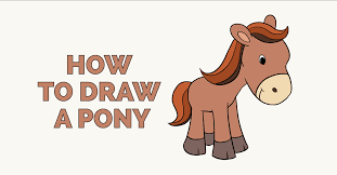 Drawing a picture is a fun way to practice body parts or descriptive words (big, small, long, etc). How To Draw A Pony Really Easy Drawing Tutorial