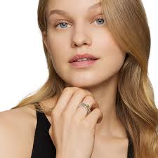 David Yurman X Crossover Band Ring In Sterling Silver With 18ct Yellow Gold 