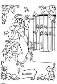If you are looking for a great set of coloring pages for intermediates, the the following pages could be your answer.and, there is no way your kid would say no to it. 25 Free Princess Jasmine Coloring Pages Printable