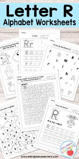 Customize the letters by coloring with markers or pencils. Letter R Worksheets Alphabet Series Easy Peasy Learners