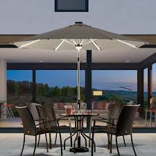 Led lighted patio umbrellas add a soft glow ambiance to any outdoor setting. Brighten Up Your Patio Nights With The Best Umbrella Lights