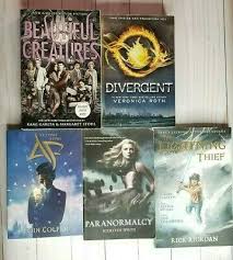 If a series, please only submit the first book! Lot Of 5 Young Adult Books Fantasy Divergent Beautiful Creatures Percy Jackson Ebay