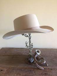 Resting Cowboy Horseshoe Hat Rack With Chain Cactus I Like The Way The Log Turned Out Horseshoe Art Cowboy Hat Rack Horseshoe Projects