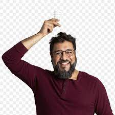 Download Premium Png Of Happy Indian Man Holding A Light Bulb Mockup Indian Man Light Bulb Png