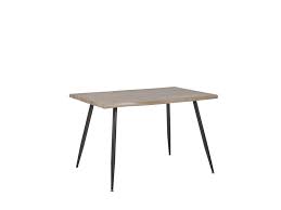 Strong black steel frame with stock legs enable you a long. Dining Table 120 X 80 Cm Light Wood And Black Luton Beliani De