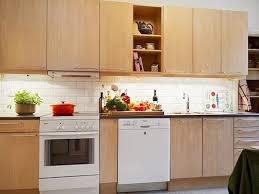 Maple Slab Cabinets With White Appliances Birch Kitchen Cabinets Birch Cabinets Maple Kitchen Cabinets
