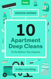 Apt Cleaning Checklist What To Clean Before Moving Into Your New Apartment Apartment Cleaning Apartment Checklist Deep Cleaning