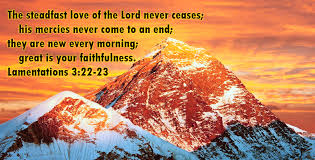 Lamentations 3:22-23