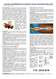 — son las siete de la tarde. Thordon Ecuador Uso De Elastomeros En Cojinetes Bujes O Bocines Para Ejes