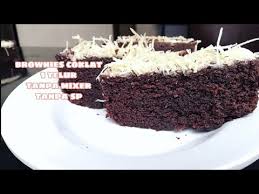 Resep kue brownies sebenarnya hasil dari pengembangan resep kue bolu yang biasa bunda bikin. Brownies Kukus Coklat 1 Telur Tanpa Mixer Tanpa Sp Empuk Lembut Youtube