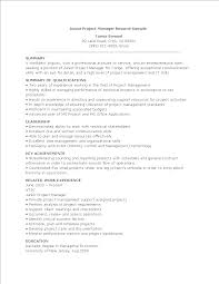Junior Project Manager Resume Templates At Allbusinesstemplates Com