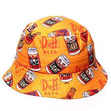 The Simpsons Duff Beer Bucket Hat Http Order Sale Ndxd Via Amazon Duff Beer Beer Hat Yellow Bucket Hat
