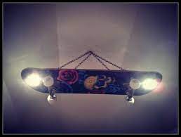 skateboard lamp for my son diy lamp ceiling lights kids room