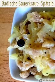 Badische Sauerkraut Spatzle Foodblog Herzenskochin Rezept Rezepte Sauerkraut Essen