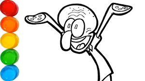 Bob Esponja Para Colorear Calamardo