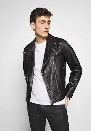 Just Cavalli Sportsjacket Biker Leather Jacket Black Zalando Ie Leather Jacket Black Leather Jacket Leather Jacket Style