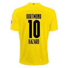 Join the discussion or compare with others! Kinder Fussball Thorgan Hazard 10 Heimtrikot Gelb Schwarz Trikot 2020 21 Hemd