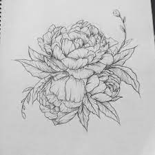 If you like flowers, then choose a peony with a bunch of white flowers or a single white peony. 18 Latest Peony Tattoo Designs Flower Tattoo Designs Peonies Tattoo Tattoo Drawings