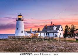 Pemaquid Point Light Stock Image Lighthouse Photos Point Light Light In The Dark