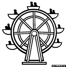 Ferris Wheel Coloring Page Free Ferris Wheel Online Coloring Coloring Pages Online Coloring Pages Online Coloring