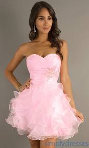 Short Strapless Prom Dress By Alyce Pink Party Dresses Prom Dresses For Sale Prom Dresses Short