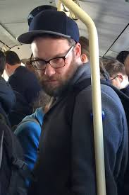 Seth rogen has always looked the cool guy with a little bit of seriousness and this geeky look has won him many fans in this pair of prescription glasses. Meeting Seth Rogen On Public Transport Pics
