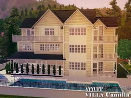 30x30 Partly Furnished House With 6 Bedrooms 5 Bathrooms Found In Tsr Category Sims 3 Residential Lots Sims House Villa Sims