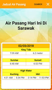 Fenomena air pasang besar berlaku sehingga mencecah lantai rumah. Jadual Operasi Feri Sarawak For Android Apk Download