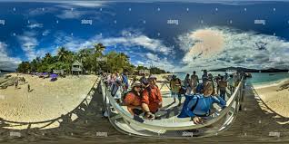 360° view of Mystery Island Pier, Vanuatu - Alamy