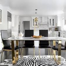 Rectangular Marble Top Dining Table With Gold Base Marble Top Dining Table Dining Table Gold Gold Dining Room
