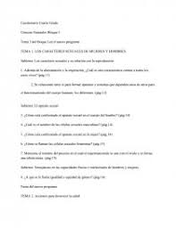 Mostrando todos los resultados 3. Cuestionario Cuarto Grado Ciencias Naturales Ensayos Tomas