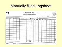 temperature recording systems manually filled logsheet