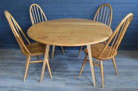 Nest of tables inspired by a dorset pebble, side or occasional tables. 1960s Ercol Table X 4 Ercol Quaker Chairs Sku T7 La155018 Loveantiques Com
