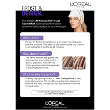 This works well for both long and short hair and this is ideal if you want to achieve a somewhat bolder look. L Oreal Paris Frost And Design Cap Hair Highlights For Long Hair H85 Champagne 1 Kit Walmart Com Walmart Com