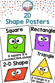 2d Shapes In 2020 Shape Posters Kindergarten Shape Posters 2d Shapes